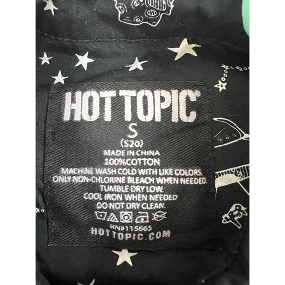 Hot Topic Shirt Men's Small Alien All Over Print Space UFO Constellation Camp - Picture 6 of 9